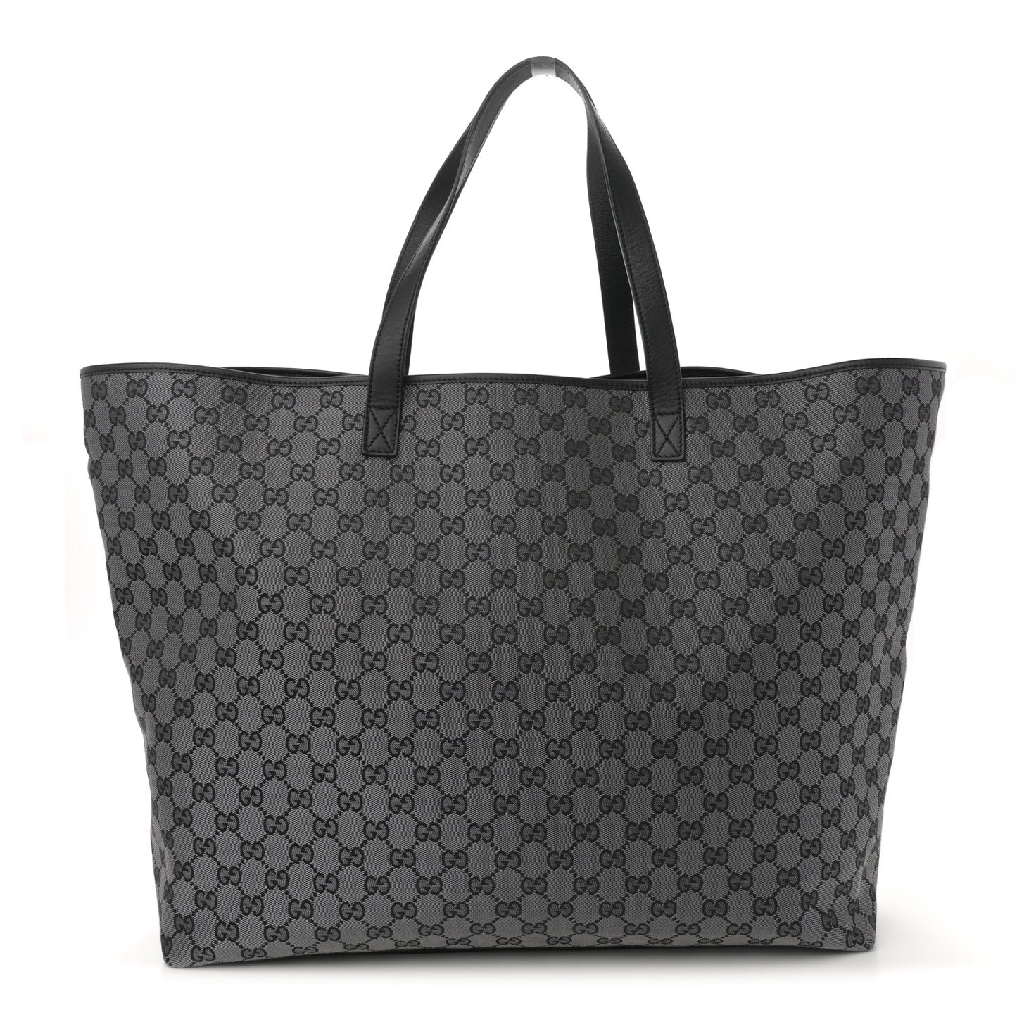 Metallic Monogram XL Shopper Black