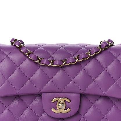 Chanel Lambskin Quilted Mini Rectangular Flap Purple 8 of 11