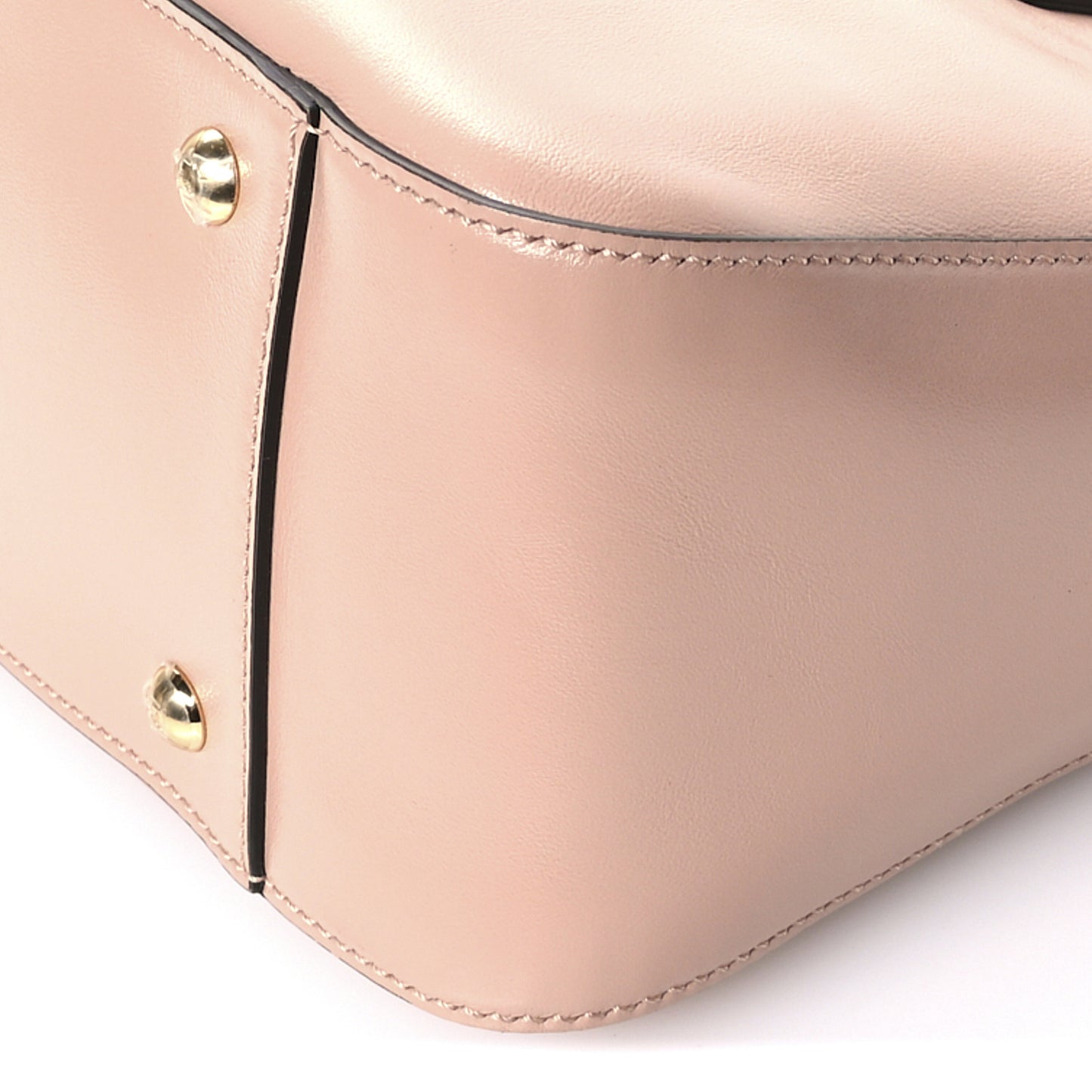 Vitello Glacier Small FF Tote Rose Bourbon