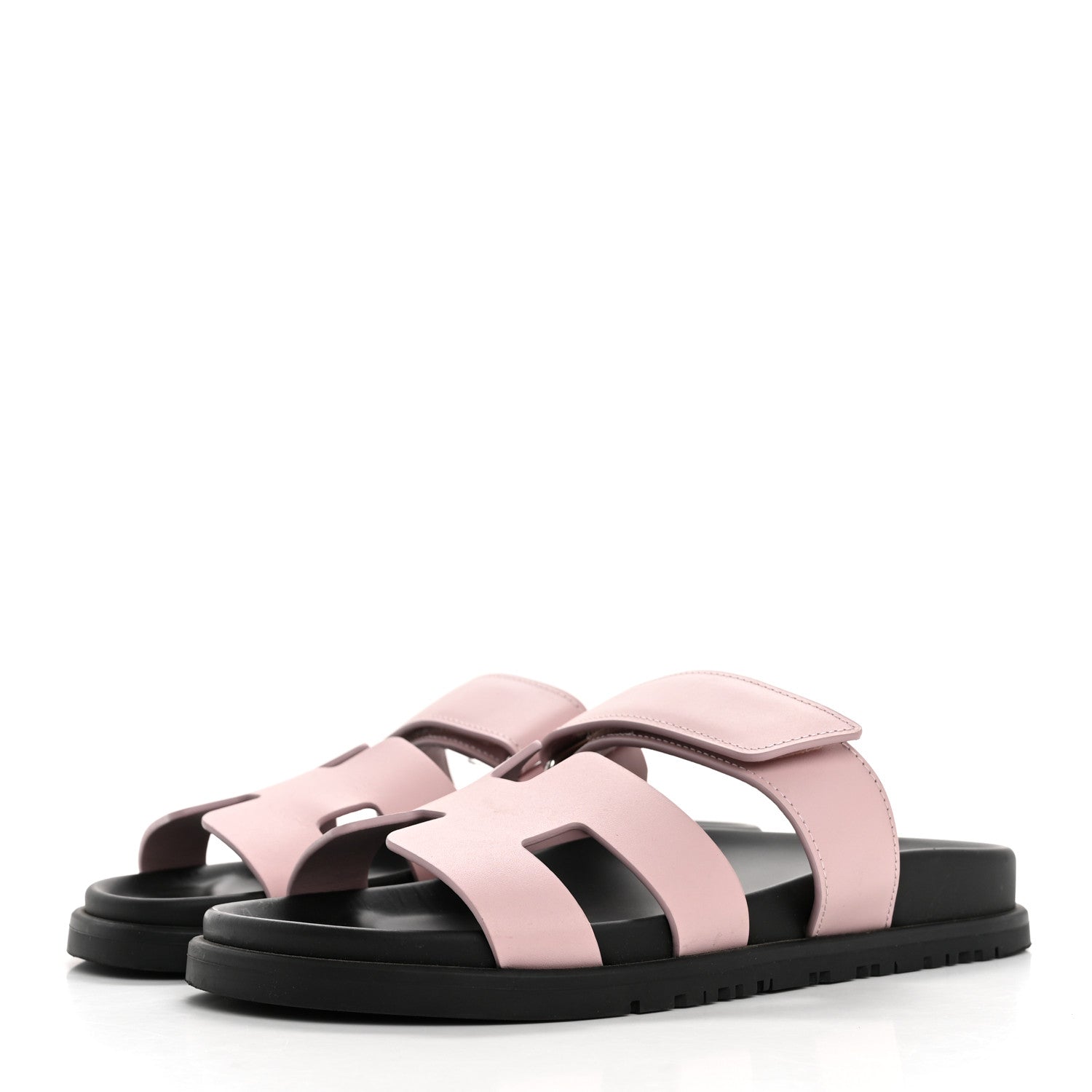 Hermes Calfskin Womens Chypre Sandals 36 Rose Porcelaine 4 of 14