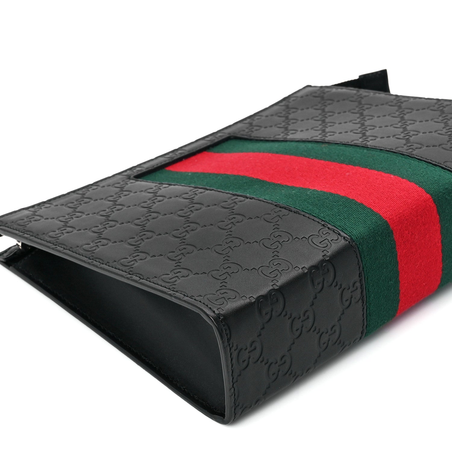 Gucci Guccissima Signature Web New Web Cosmetic Case Black 9 of 10