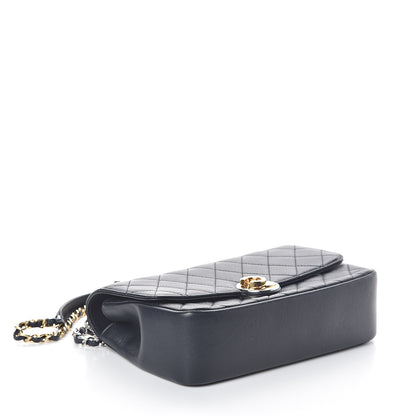 Chanel Calfskin Quilted Mini Rectangular Flap Dark Blue 3 of 8