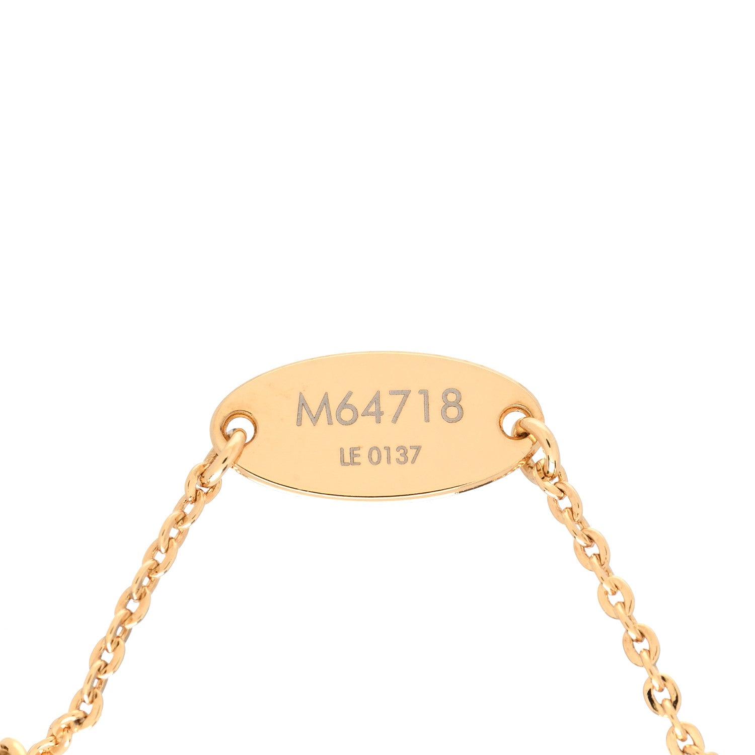 Louis Vuitton Swarovski Crystal Lady Lucky Key Supple Bracelet Gold 5 of 6