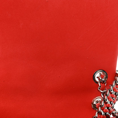Chanel Washed Lambskin Quilted Maxi Chain Around Flap Red 14 of 15