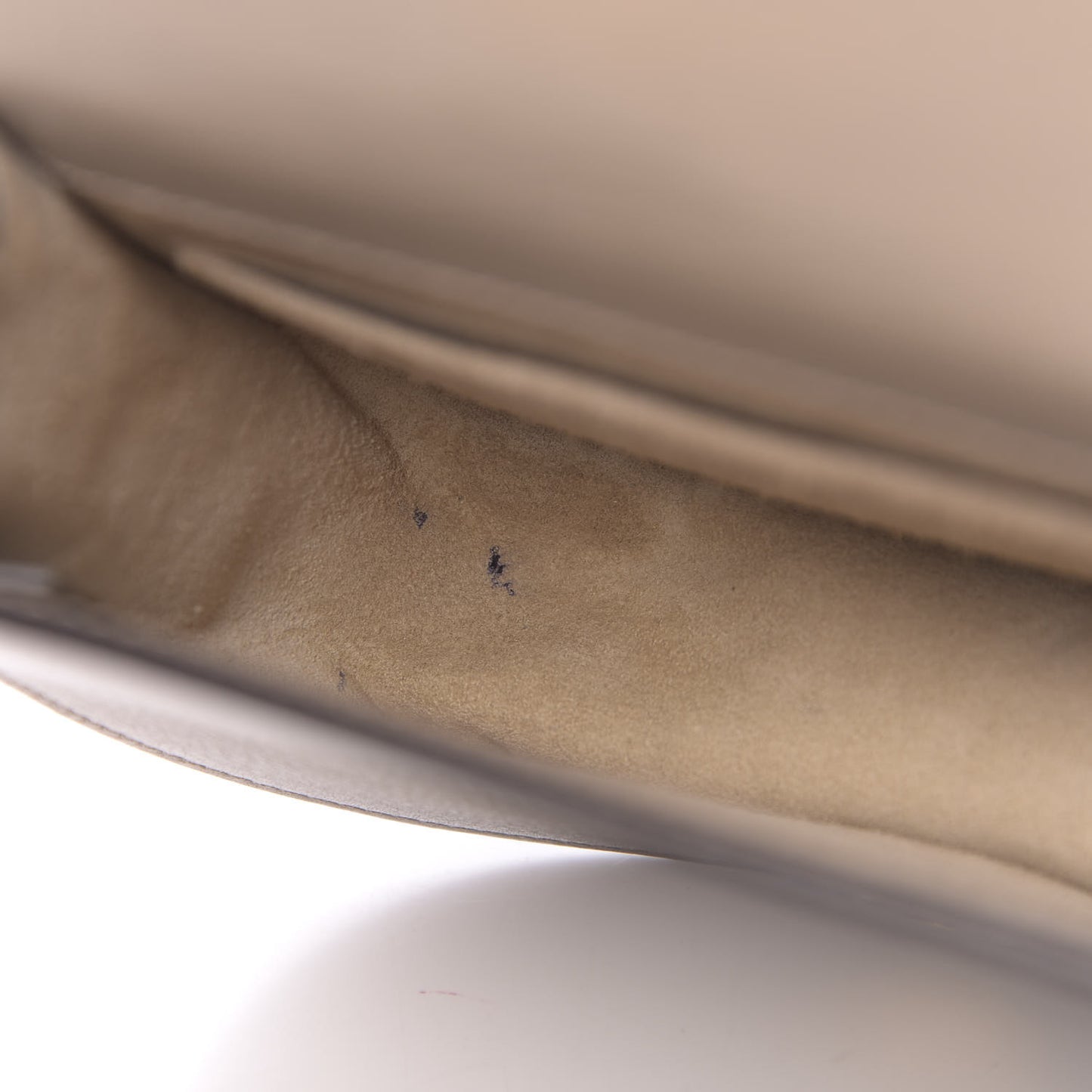 Calfskin Suede Small Nile Bracelet Bag Motty Grey