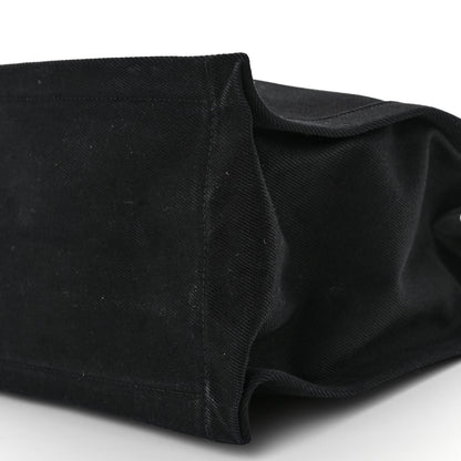 Saint Laurent Linen Calfskin Rive Gauche Tote Black 9 of 13
