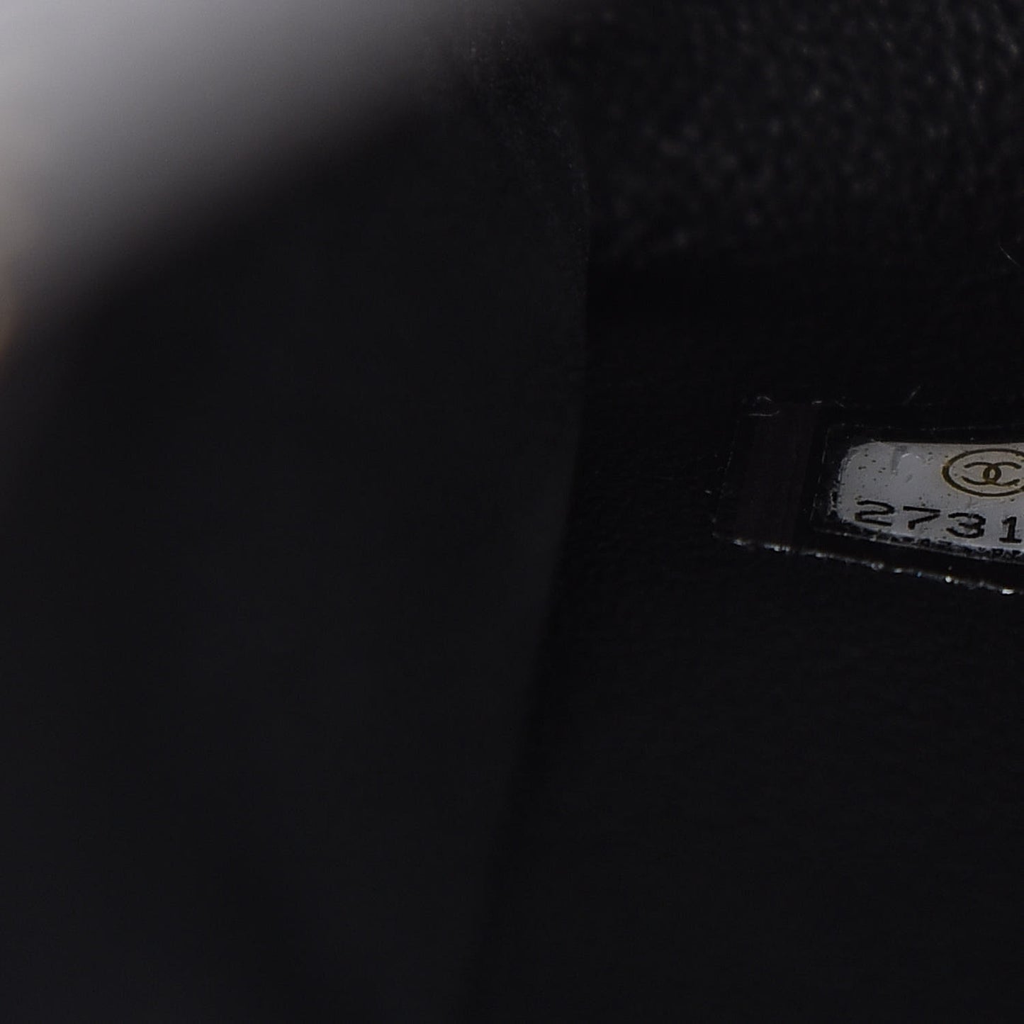 Caviar Lizard Embossed Quilted Small Coco Handle Flap Black
