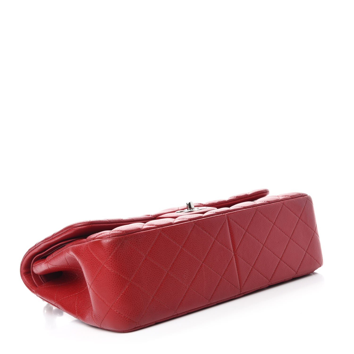 Chanel Caviar Quilted Jumbo Double Flap Red 4 of 11