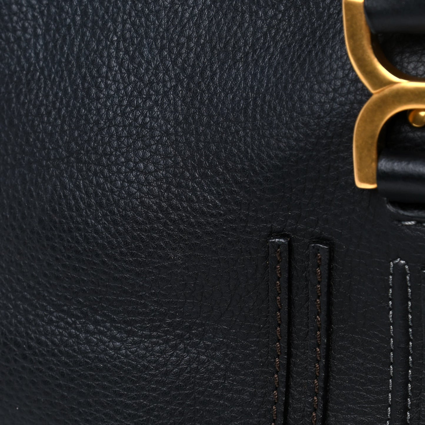 Calfskin Medium Marcie Satchel Black