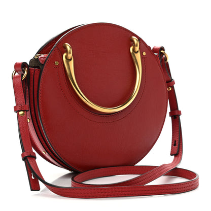 Chloe Shiny Goatskin Smooth Calfskin Suede Small Pixie Bag Dahlia Red 3 of 9