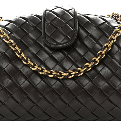 Bottega Veneta Nappa Intrecciato Teen The Lauren 1980 Clutch With Chain Fondant 8 of 10