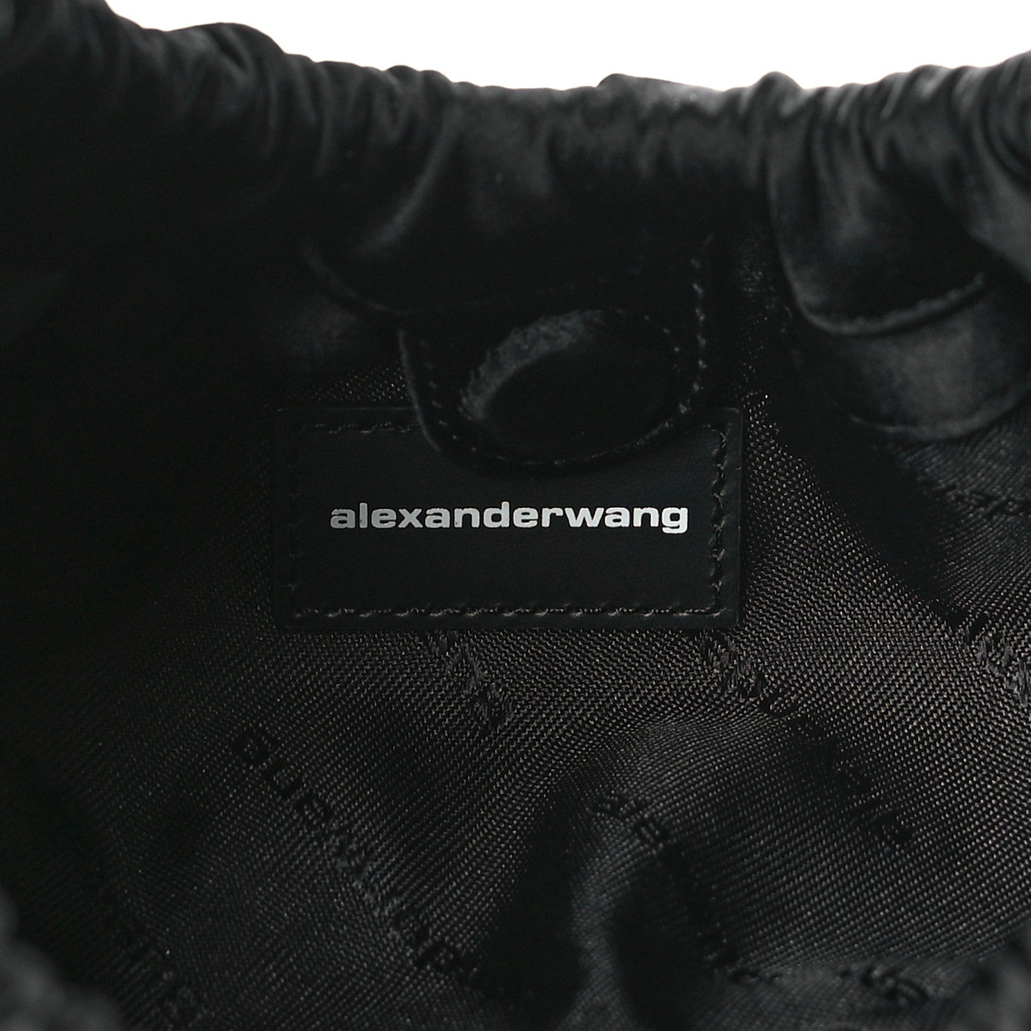 Alexander Wang Crystal Satin Mini Handle Crescent Bag Black Burnt Cherry 6 of 10