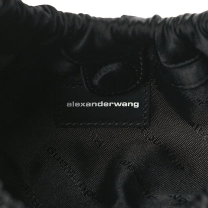Alexander Wang Crystal Satin Mini Handle Crescent Bag Black Burnt Cherry 6 of 10