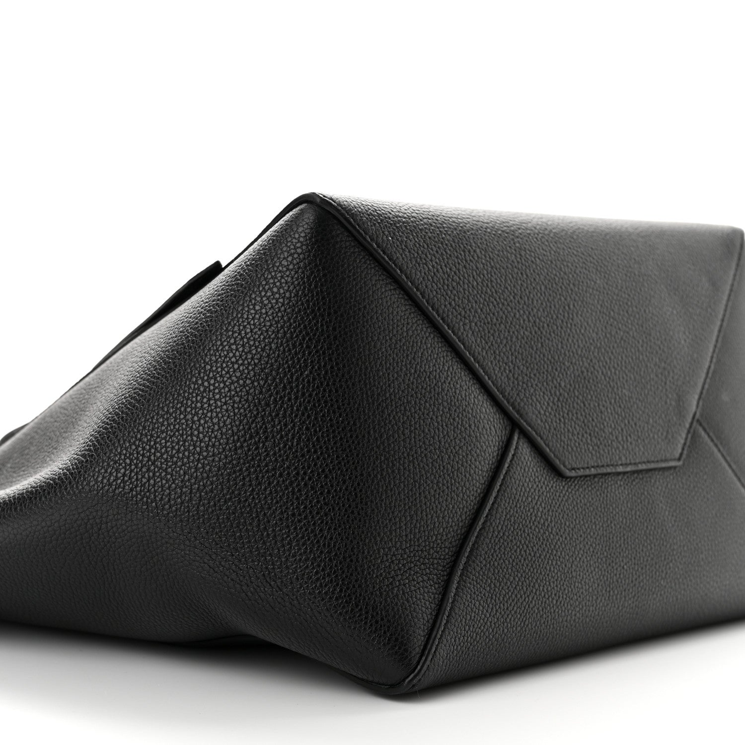 Celine Soft Grained Calfskin Small Belt Cabas Phantom Black 9 of 10
