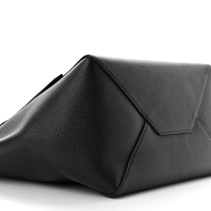 Celine Soft Grained Calfskin Small Belt Cabas Phantom Black 9 of 10