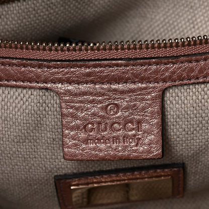 Gucci Metallic Pebbled Calfskin Small Soho Bowler Pink 6 of 11