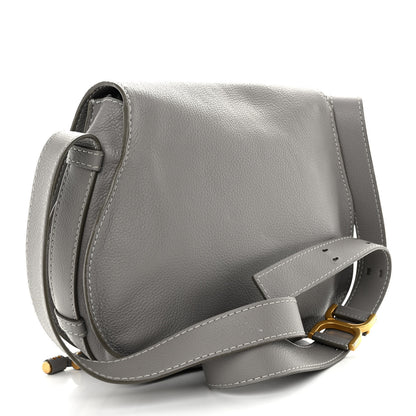 Chloe Calfskin Medium Marcie Round Crossbody Bag Cashmere Grey 3 of 10