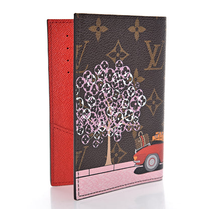 Louis Vuitton Monogram 2019 Christmas Animation Passport Cover Rouge 3 of 6