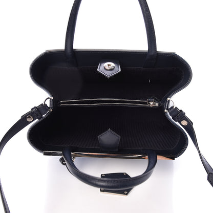 Fendi Vitello Elite Calfskin Colorblock Petite 2Jours Tote Blue Multicolor 5 of 20