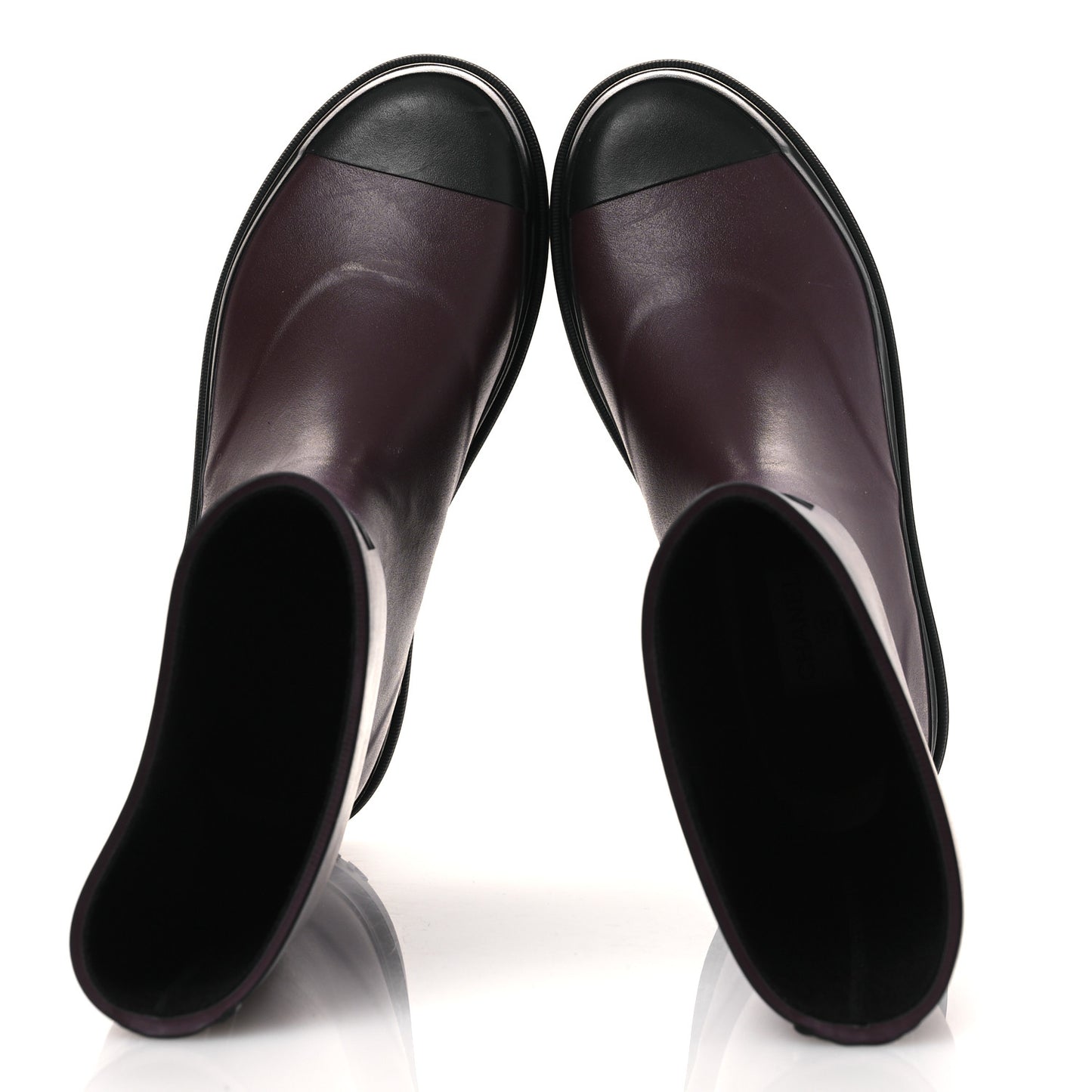 Caoutchouk CC High Boots 41 Dark Burgundy Black