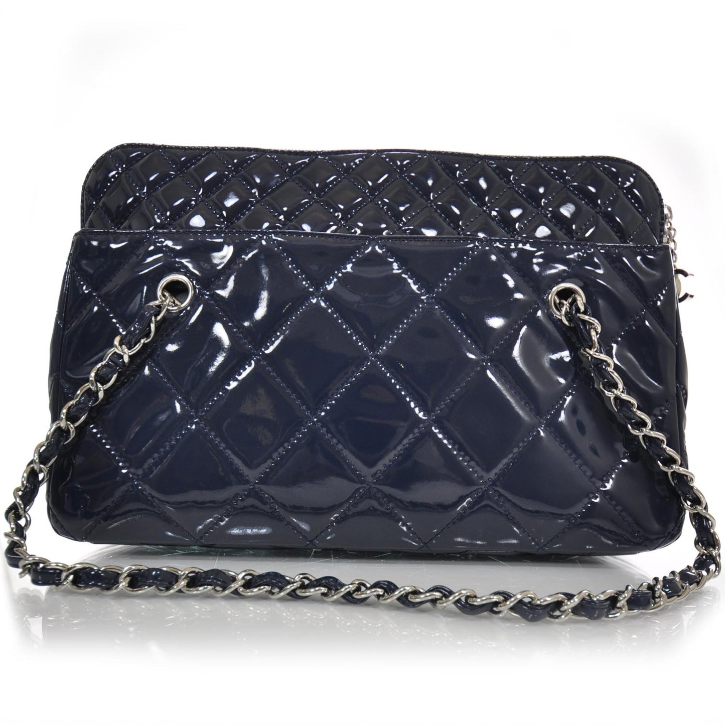 Vinyl Quilted In the Business Camera Case Blue