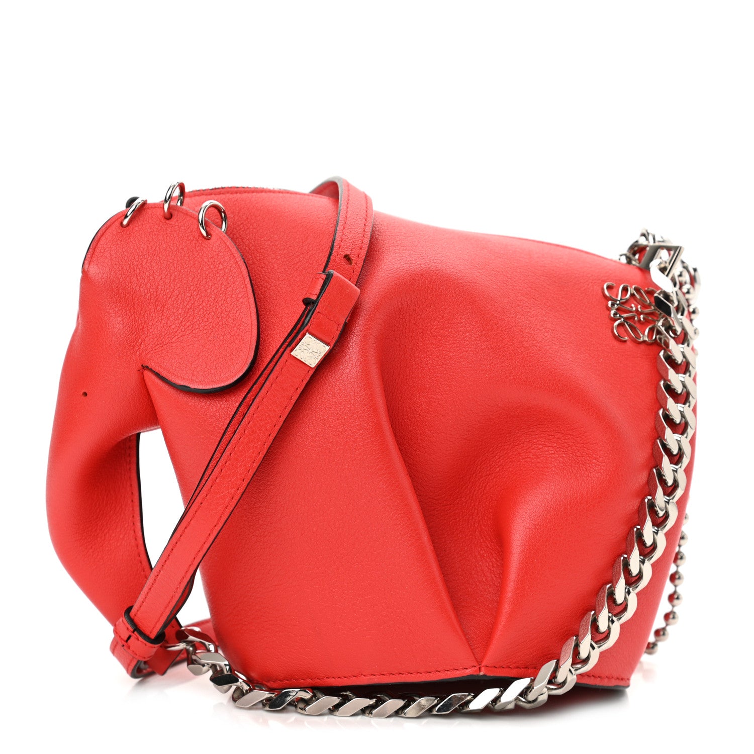 Loewe Calfskin Mini Punk Elephant Crossbody Bag Scarlet Red 1 of 10