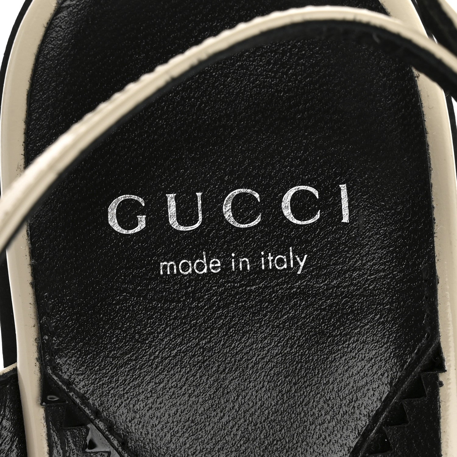 Gucci Calfskin Horsebit Divine Slingback Sandals 37.5 Mystic White 8 of 9