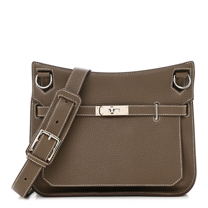 Hermes Taurillon Clemence Jypsiere 28 Etoupe 1 of 13