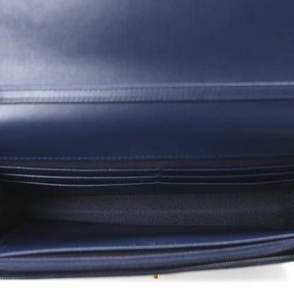 Chanel Caviar Quilted Coco Stamps Wallet on Chain WOC Blue 5 of 11