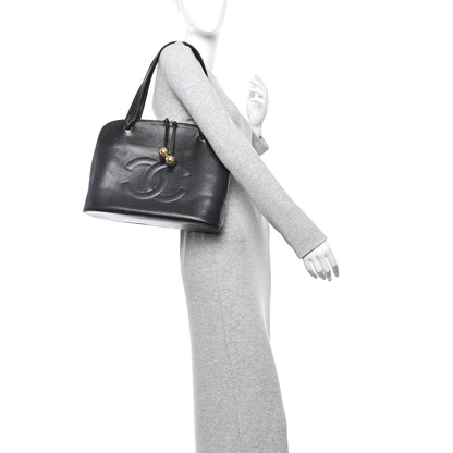 Chanel Caviar Large CC Shoulder Bag Black 2 of 11