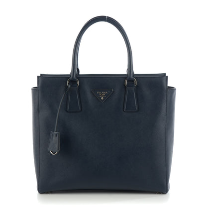 Prada Saffiano Lux Double Handle Shopping Tote Baltico 1 of 8
