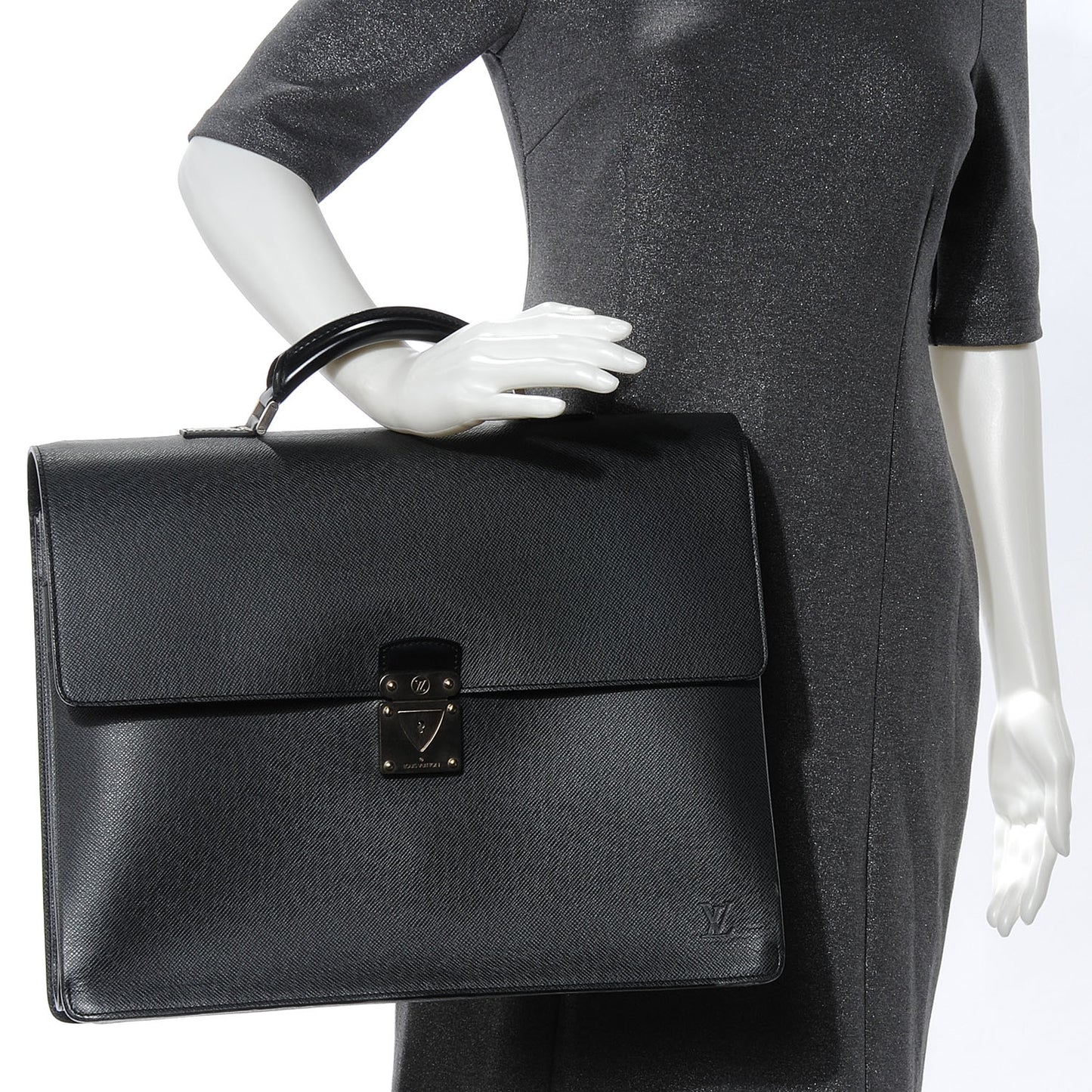 Taiga Neo Robusto 3 Compartment Briefcase Ardoise Black