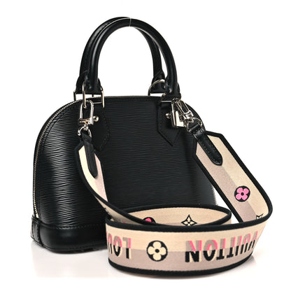 Louis Vuitton Epi Jacquard Alma BB Black 3 of 10