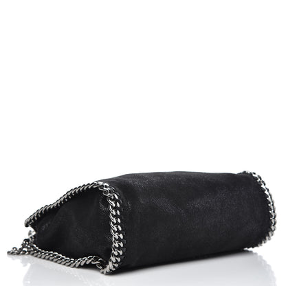 Stella McCartney Shaggy Deer Mini Falabella Fold Over Tote Black 4 of 9