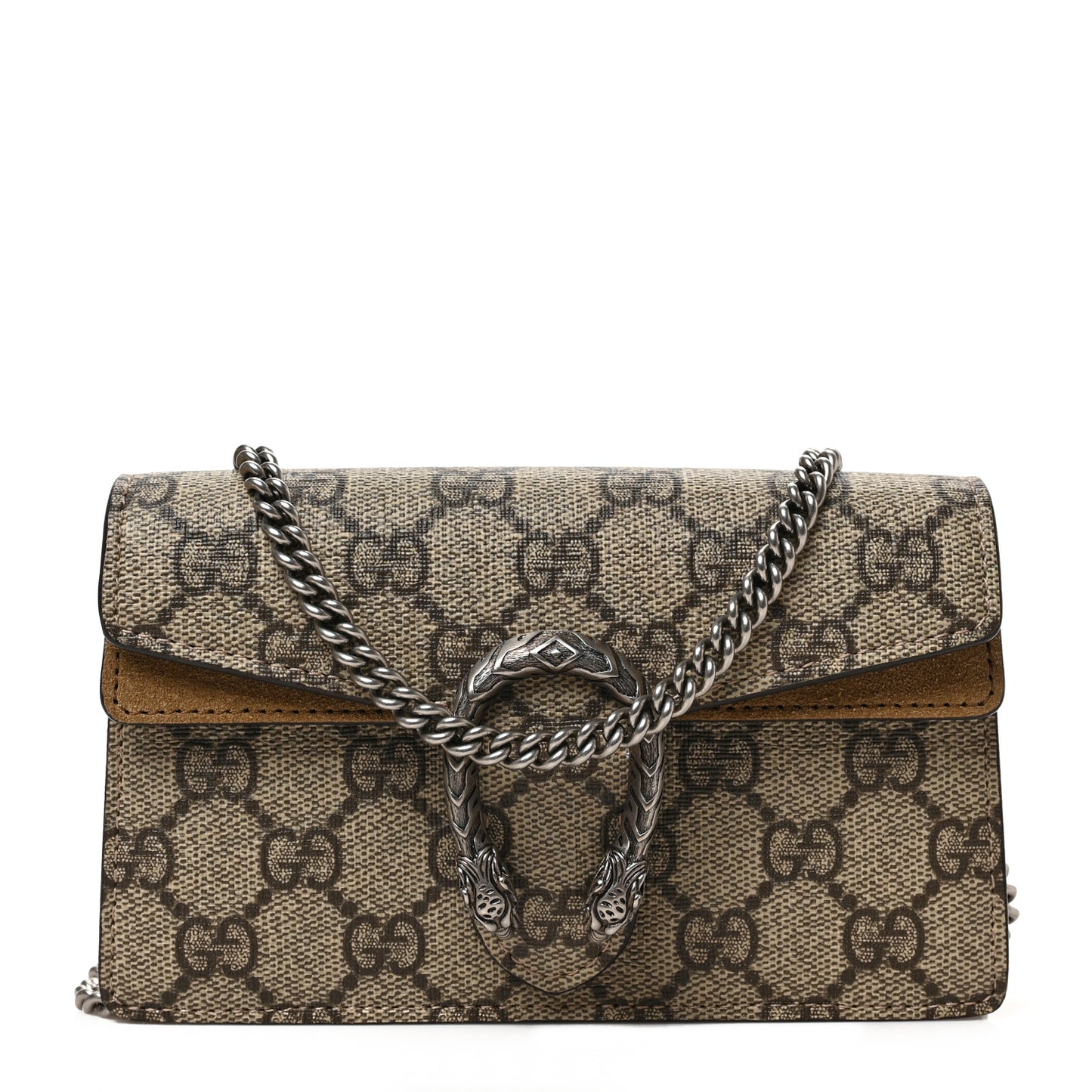 GG Supreme Monogram Super Mini Dionysus Shoulder Bag Taupe