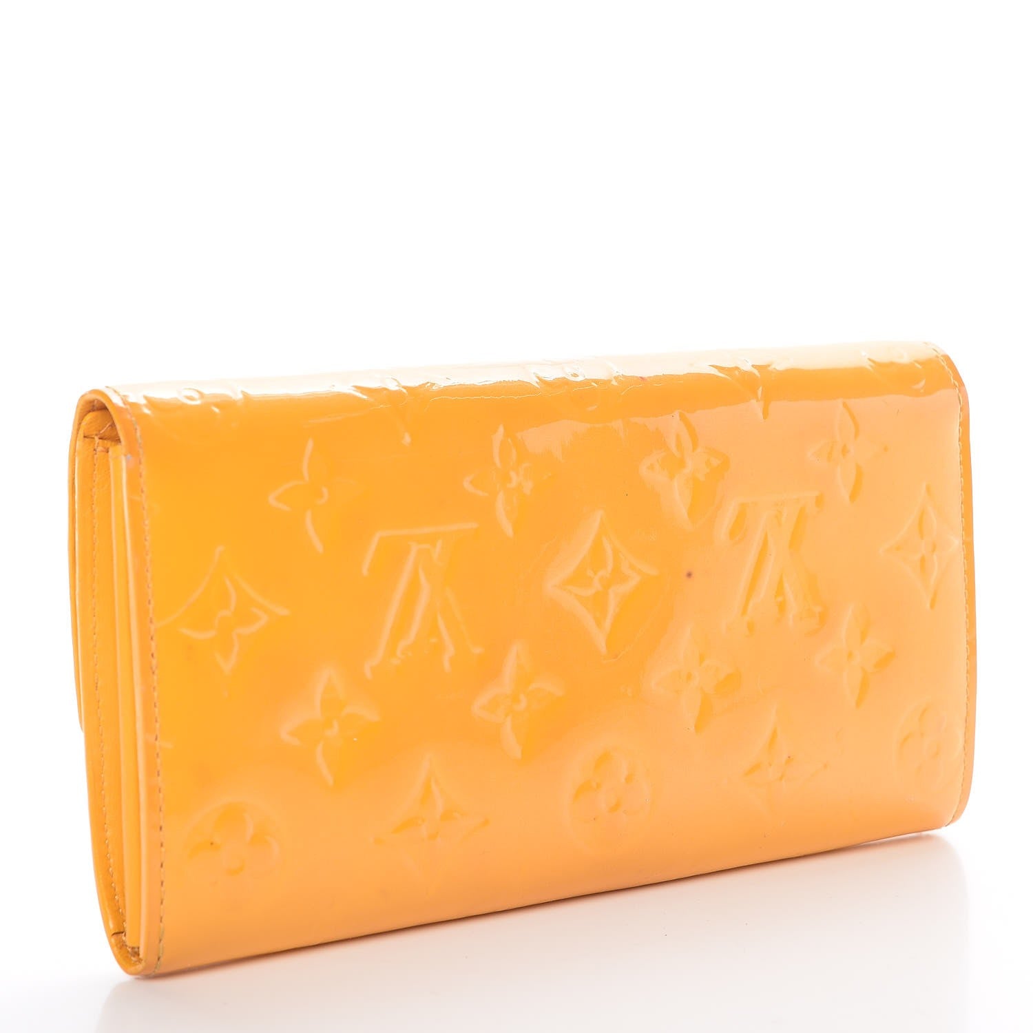 Louis Vuitton Vernis Sarah Wallet Jaune Passion 3 of 17