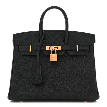 Hermes Togo Birkin 25 Black 1 of 12