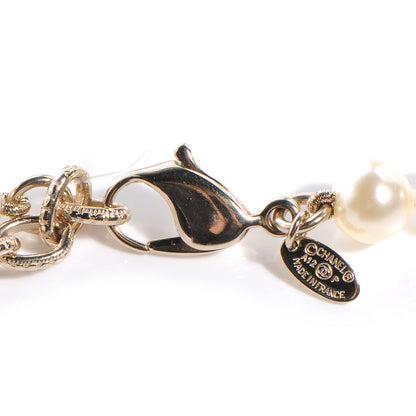 Chanel Timeless Classic Faux CC Pearl Chain Belt Gold 4 of 5