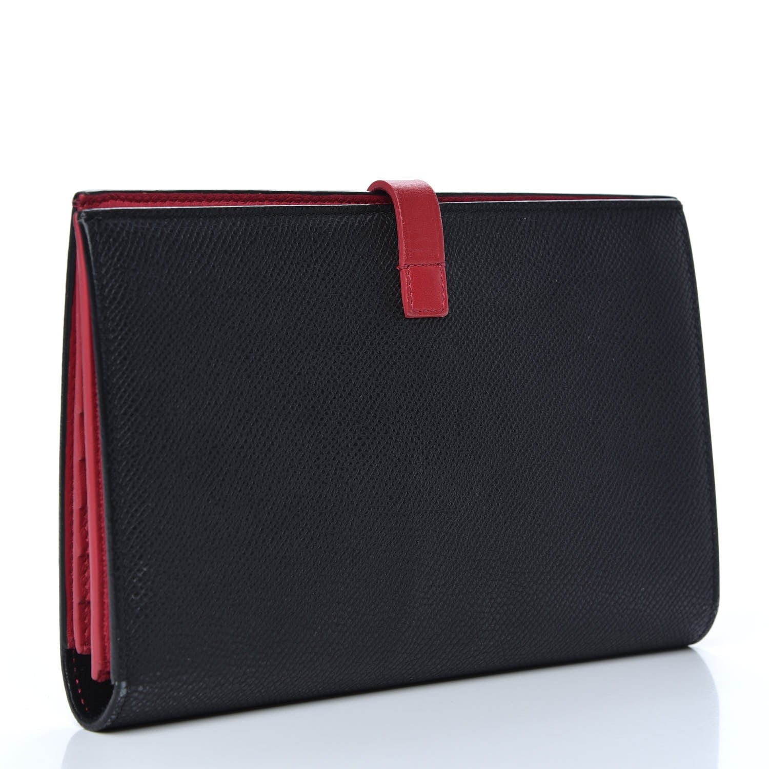 Celine Grained Calfskin Large Multifunction Strap Wallet Black 3 of 6