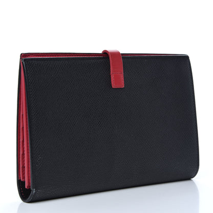 Celine Grained Calfskin Large Multifunction Strap Wallet Black 3 of 6