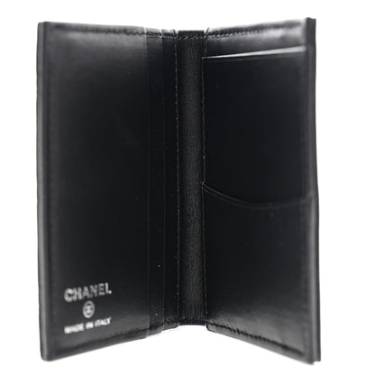 Chanel Grained Calfskin Quilted Card Holder Wallet So Black 5 of 8
