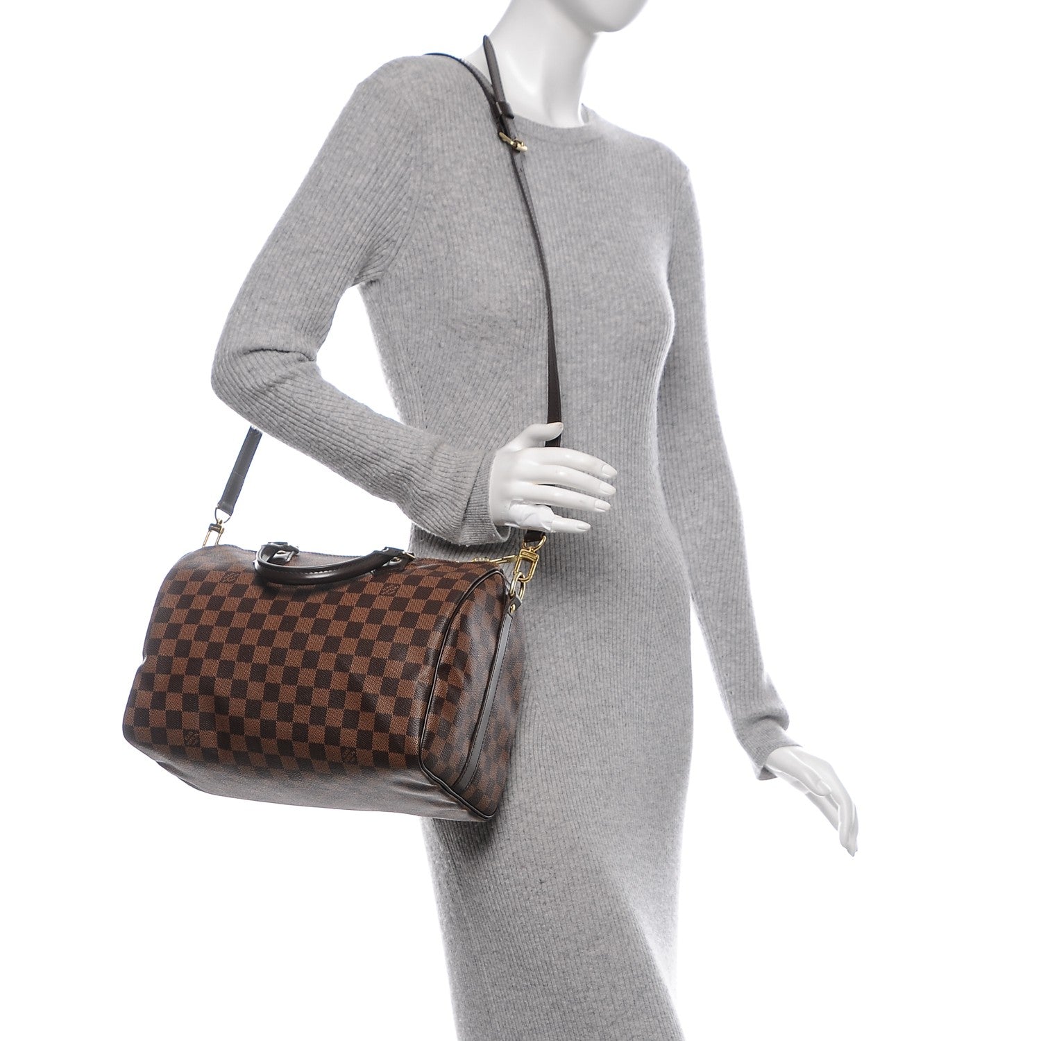 Louis Vuitton Damier Ebene Speedy Bandouliere 30 2 of 6
