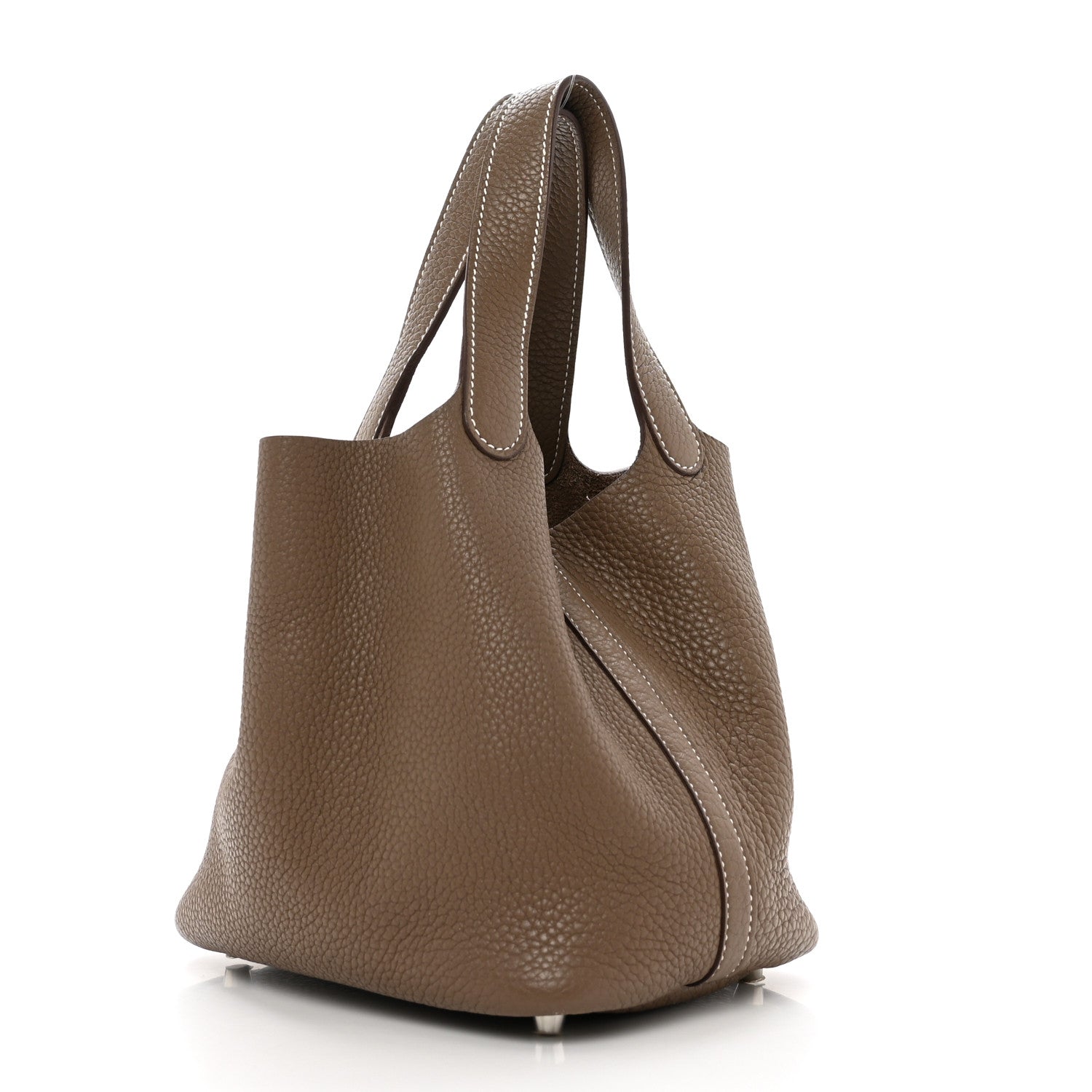 Hermes Taurillon Clemence Picotin Lock 18 PM Etoupe 3 of 9