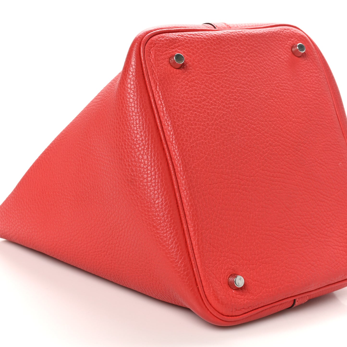 Taurillon Clemence Picotin Lock 22 MM Rouge Pivoine