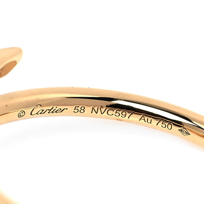 Cartier 18K Yellow Gold Small Juste Un Clou Ring 58 8.25 4 of 5