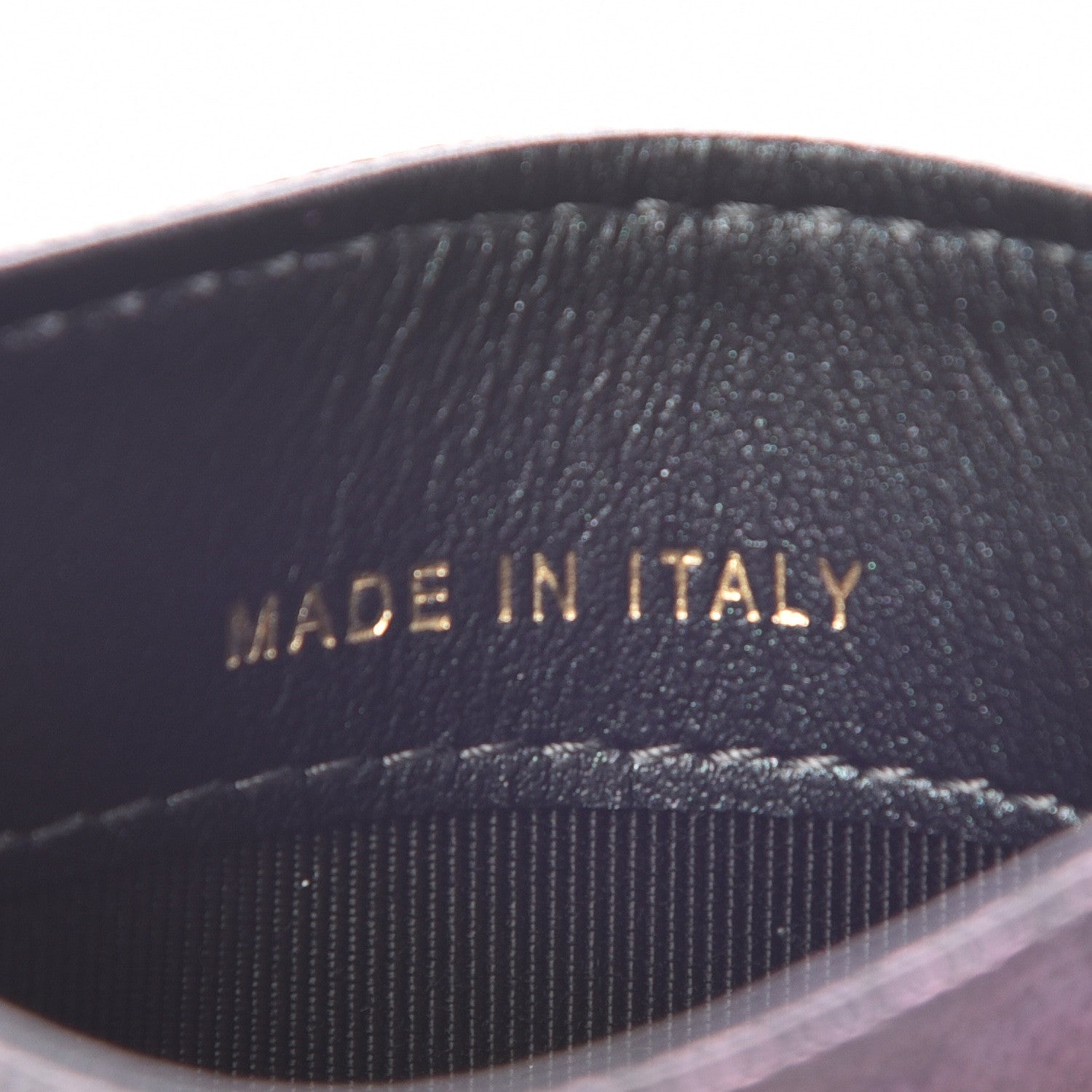 Chanel Iridescent Caviar Quilted Card Holder Black 8 of 9