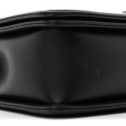 Chanel Calfskin Embossed New Medium Cordoba Boy Flap Dark Grey 9 of 12