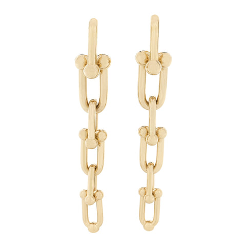 18K Yellow Gold HardWear Graduated Link Earrings