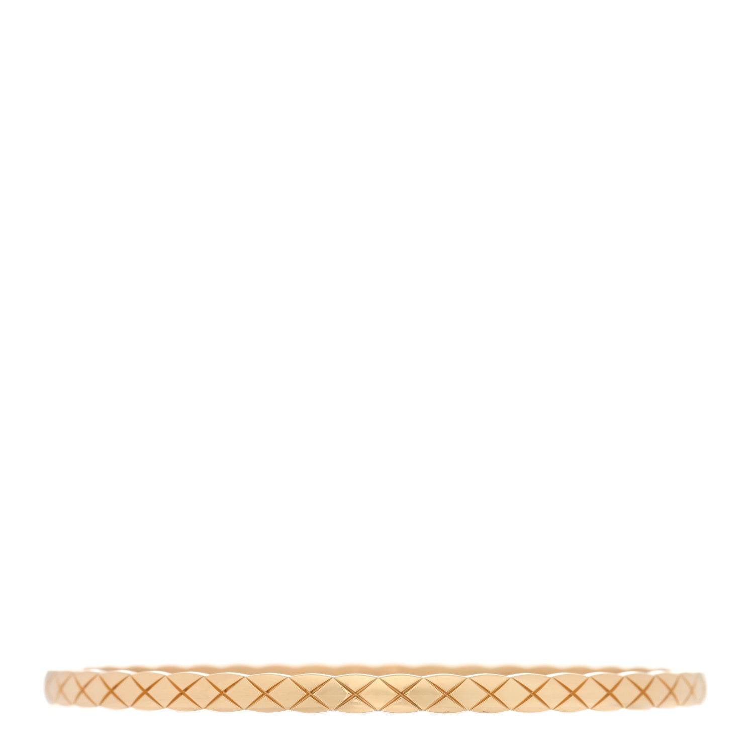 Chanel 18K Yellow Gold Mini Coco Crush Bangle Bracelet L 1 of 3
