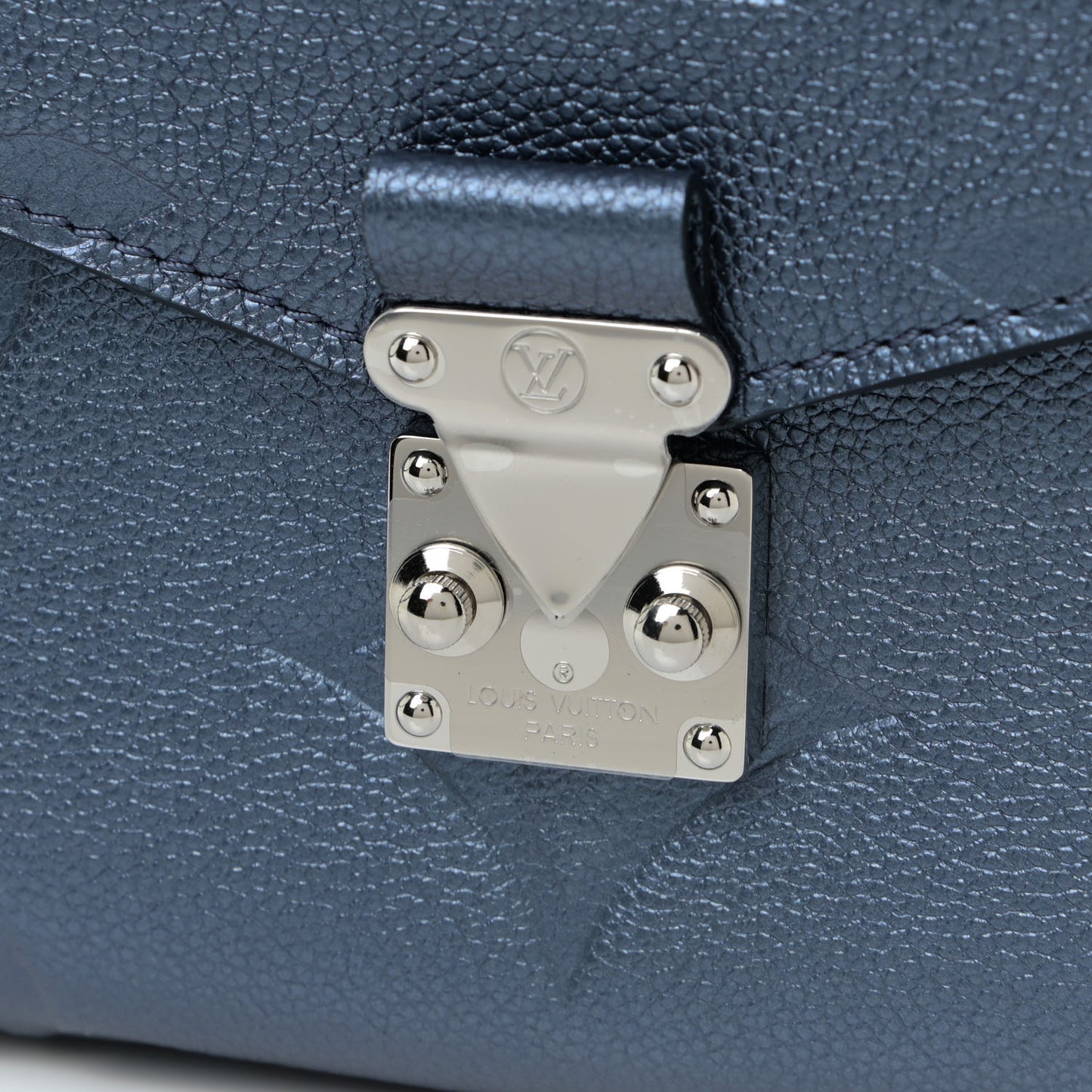 Metallic Empreinte Monogram Giant Pochette Metis Navy Nacre